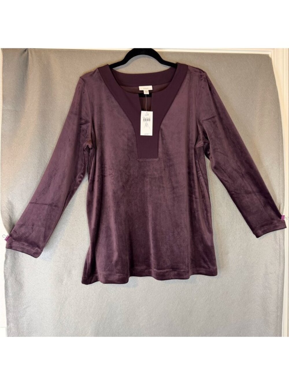 Deep Purple Long Sleeve Blouse